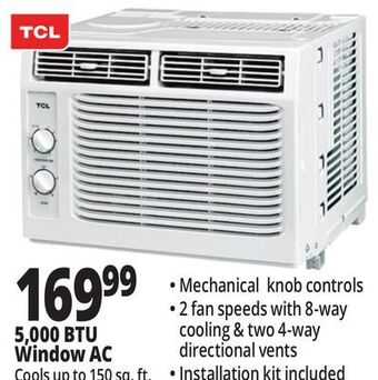 Ocean State Job Lot Tcl window air conditioners offer