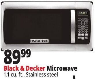 Ocean State Job Lot Black & decker 1000w stainless steel microwave oven offer