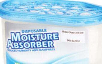 Ocean State Job Lot Moisture absorber and odor eliminator with charcoal, 10.5 oz offer