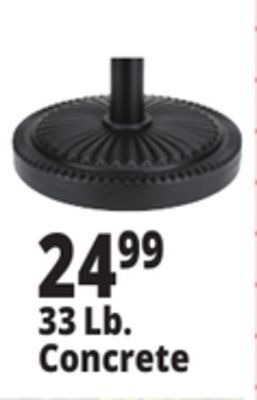 Ocean State Job Lot Concrete umbrella base, 15 offer