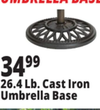 Ocean State Job Lot Cast iron patio umbrella base, 26 lbs offer