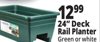 Ocean State Job Lot 24 universal railing planter, green offer