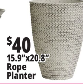 Ocean State Job Lot 15.9 x 20.8 rope planter offer