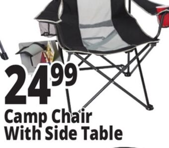 Ocean State Job Lot Oversized folding camp chair with side table offer