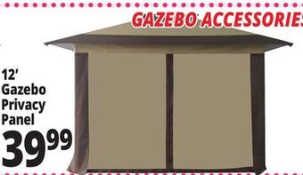 Ocean State Job Lot Gazebo privacy single panel with center zipper, 12' offer