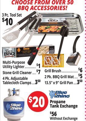 Ocean State Job Lot Bbq accessories offer