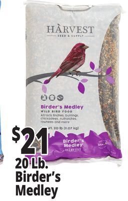 Ocean State Job Lot Harvest birder's medley wild bird food, 20 lbs offer