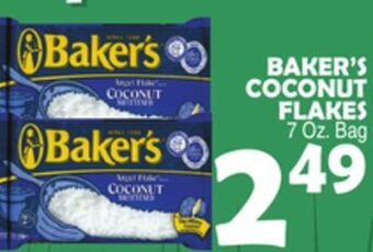 Bravo Supermarkets Baker's coconut flakes offer