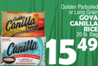 Bravo Supermarkets Goya canilla rice offer