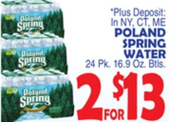 Bravo Supermarkets Poland spring water offer
