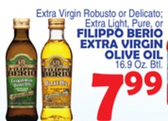 Bravo Supermarkets Filippo berio extra virgin olive oil offer