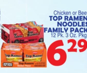 Bravo Supermarkets Top ramen noodles family pack offer