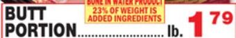 Bravo Supermarkets Butt portion offer