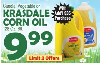 Bravo Supermarkets Krasdale corn oil offer