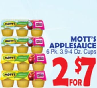 Bravo Supermarkets Mott's applesauce offer