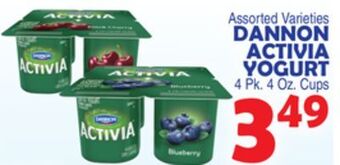 Bravo Supermarkets Dannon activia yogurt offer
