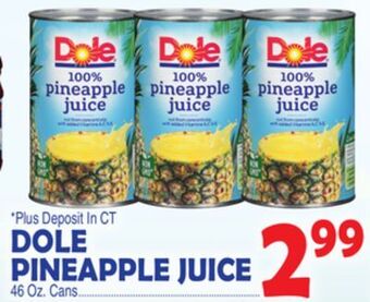 Bravo Supermarkets Dole pineapple juice offer