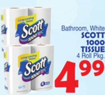 Bravo Supermarkets Scott 1000 tissue offer