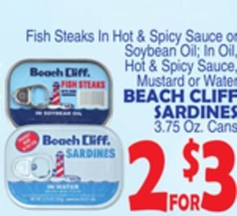 Bravo Supermarkets Beach cliff sardines offer