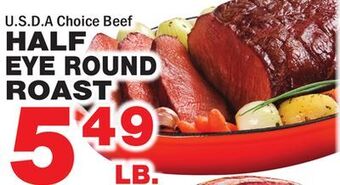 Bravo Supermarkets Half eye round roast offer