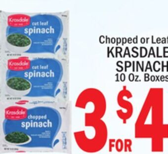 C Town Krasdale spinach offer