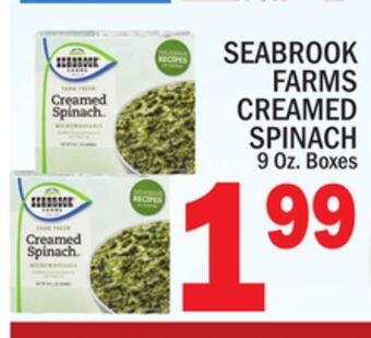 C Town Seabrook farms creamed spinach offer