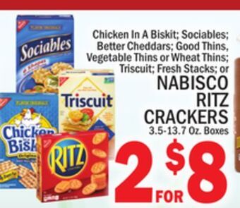 C Town Nabisco ritz crackers offer