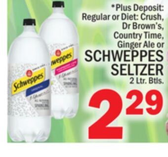 C Town Schweppes seltzer offer