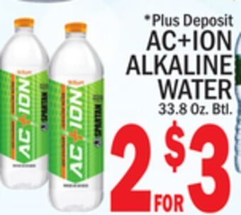 C Town Ac + ion alkaline water offer