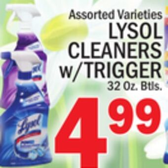 C Town Lysol cleaners w/trigger offer