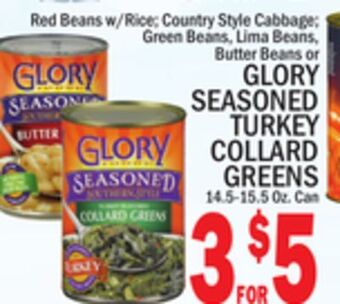 C Town Glory seasoned turkey collard greens offer