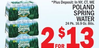 C Town Poland spring water offer