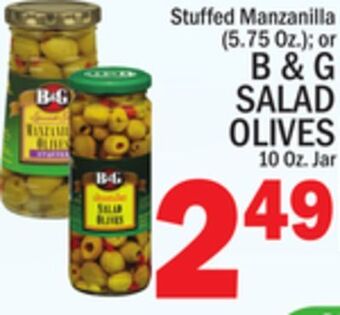C Town B & g salad olives 10 oz. jar offer
