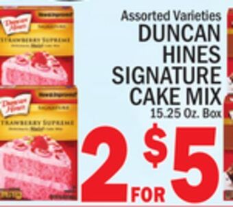 C Town Duncan hines signature cake mix offer