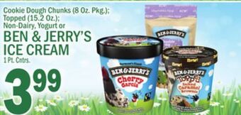 C Town Ben & jerry's ice cream 1 pt. cntrs offer