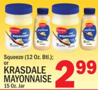 C Town Krasdale mayonnaise 15 oz. jar offer