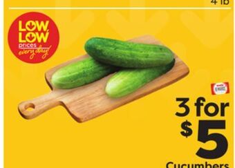 Weis Markets Cucumbers offer