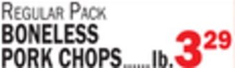 C Town Boneless pork chops offer