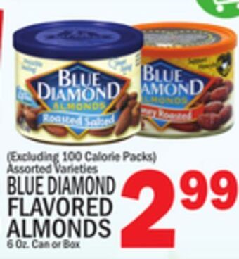 C Town Blue diamond flavored almonds offer