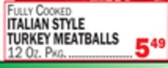 C Town Italian style turkey meatballs offer