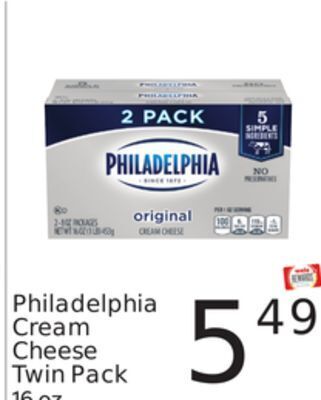 Weis Markets Philadelphia cream cheese twin pack offer