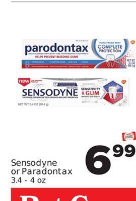 Weis Markets Sensodyne or paradontax offer