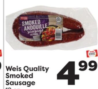 Weis Markets Weis quality smoked sausage offer