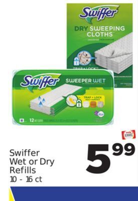 Weis Markets Swiffer wet or dry refills offer