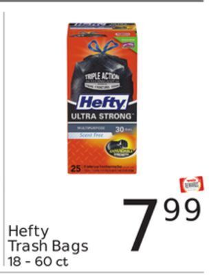 Weis Markets Hefty trash bags offer