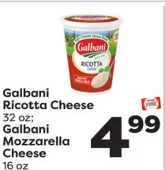 Weis Markets Galbani ricotta cheese 32 oz galbani mozzarella cheese 16 oz offer