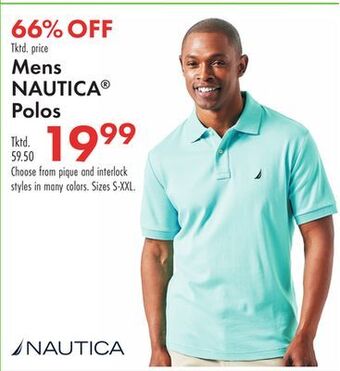 Boscov's Mens nautica® polos offer