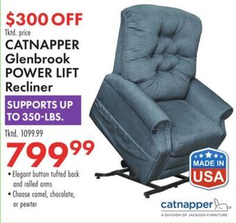 Boscov's Catnapper glenbrook power lift recliner offer