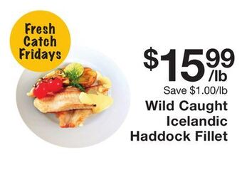 Fairway Store Market Wild caught icelandic haddock fillet offer