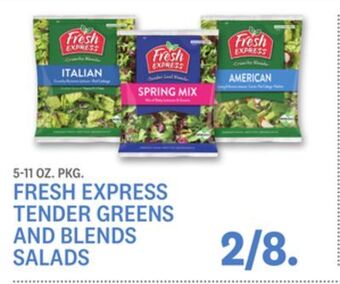 Kings Food Markets Fresh express tender greens and blends salads offer